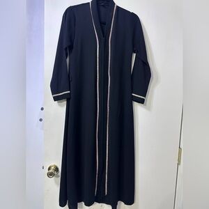 Girls Abaya kaftan dress duster with zipper